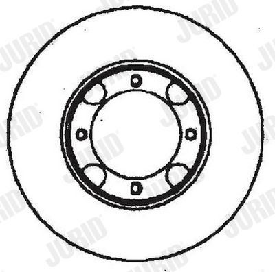 Тормозной диск JURID 561521J для HYUNDAI PONY