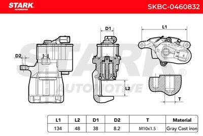 спирачен апарат STARK SKBC-0460832