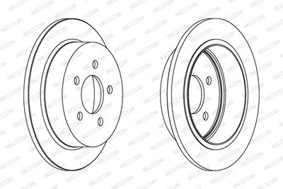 Bromsskiva FERODO DDF1186