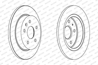 BREMSSCHEIBE FERODO DDF1804C 1