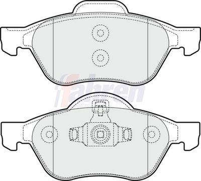 Fahren Brake Pad Set, disc brake FBP3071