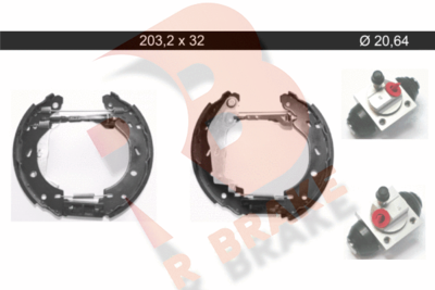 Комплект тормозных колодок R BRAKE 79RBKT0113 для SMART CABRIO