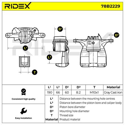 спирачен апарат RIDEX