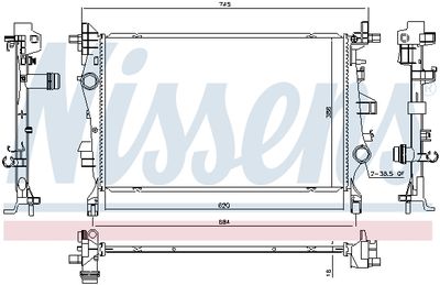 RADIATOR RACIRE MOTOR NISSENS 606447 4