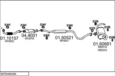 SISTEM DE ESAPAMENT MTS MITS40629A005578