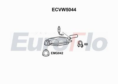 Katalizator EUROFLO 1HM131701QX