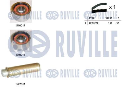 Комплект ремня ГРМ RUVILLE 550392 для RENAULT TRUCKS MASCOTT