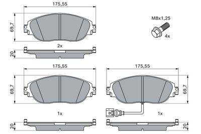 SET PLACUTE FRANA FRANA DISC BOSCH 0986494704 6