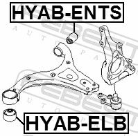 Mounting, control/trailing arm HYAB-ENTS