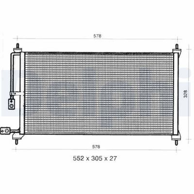 CONDENSATOR CLIMATIZARE DELPHI TSP0225281