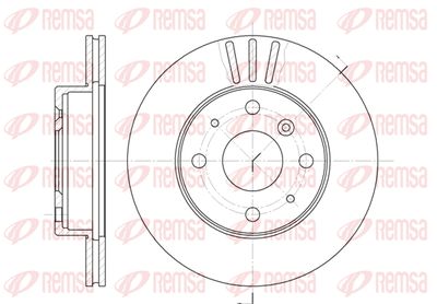 Тормозной диск REMSA 61095.10 для DAIHATSU CHARMANT