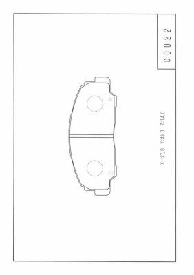 Комплект тормозных колодок, дисковый тормоз NPS D360U24 для DAIHATSU TAFT