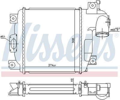 INTERCOOLER COMPRESOR NISSENS 961424 5