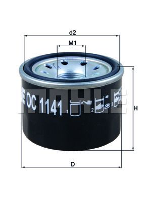 Масляный фильтр MAHLE OC 1141 для BMW G