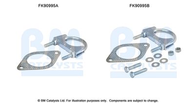 Монтажный комплект, катализатор BM CATALYSTS FK90995 для FIAT BARCHETTA