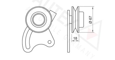 INTINZATOR CUREA TRAPEZOIDAL AUTEX 641426 1