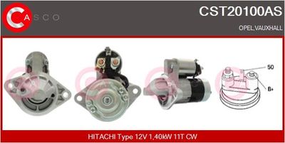 CASCO CST20100AS Стартер  для OPEL VECTRA B (J96) 1.7 TD (F19)