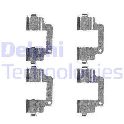 Комплектующие, колодки дискового тормоза DELPHI LX0486 для LAND ROVER FREELANDER