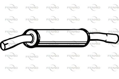 FENNO P6885 Глушитель выхлопных газов  для TOYOTA COROLLA Liftback (_E11_) 1.4 (EE111_)