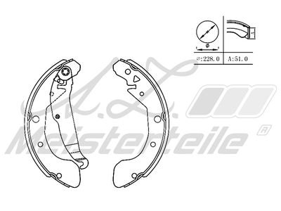 комплект спирачна челюст A.Z. Meisterteile AZMT-44-026-1385