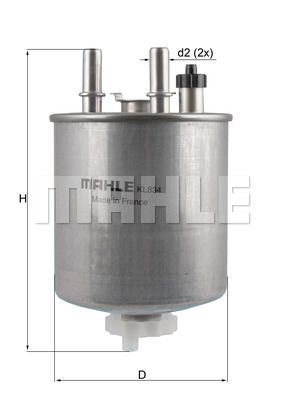 KNECHT KL 834 Топливный фильтр  для RENAULT LATITUDE (Рено Латитуде)