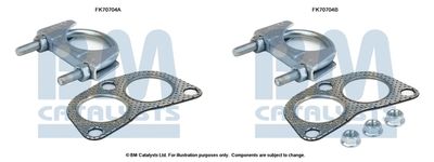 Zestaw montażowy, rura wydechowa BM CATALYSTS FK70704