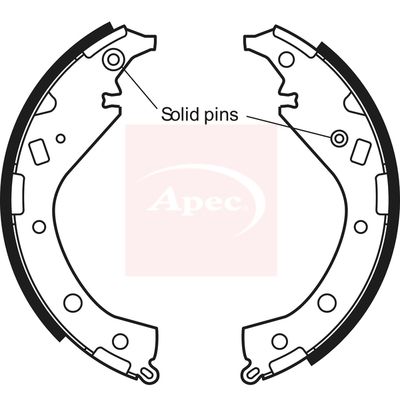 APEC Brake Shoe Set SHU669