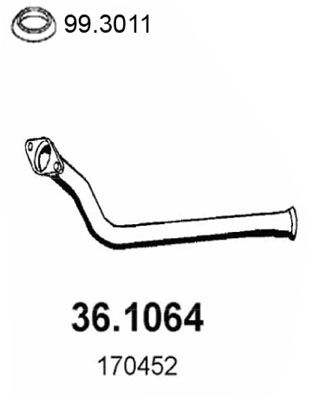 Rura wydechowa ASSO 36.1064