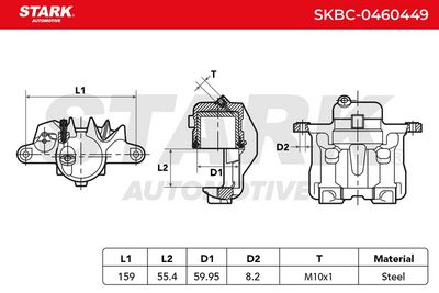 спирачен апарат STARK SKBC-0460449