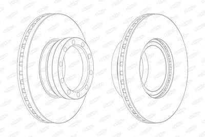 Brake disc voor Links/Rechts (325mmx30mm) past: MAN E2000, FOC, L2000, LION´S STAR, SG, SL II, SÜ 10.75-