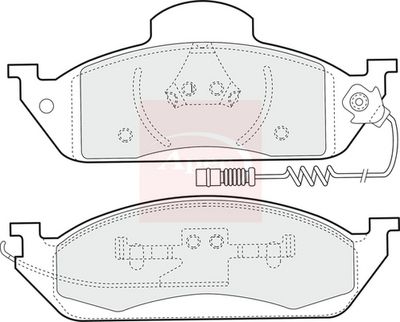 APEC Brake Pad Set, disc brake PAD1102