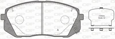 Комплект тормозных колодок, дисковый тормоз OPEN PARTS BPA1302.52 для KIA SELTOS