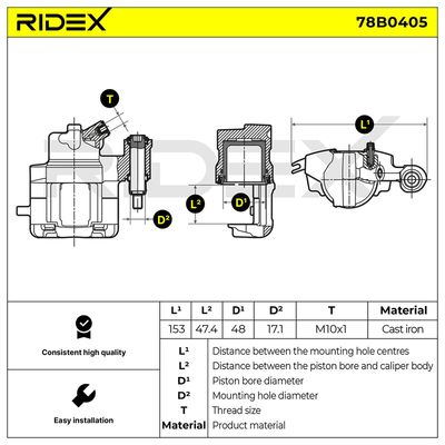 спирачен апарат RIDEX