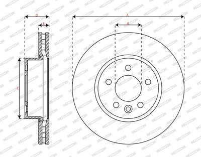 DISC FRANA FERODO DDF3104C1 2