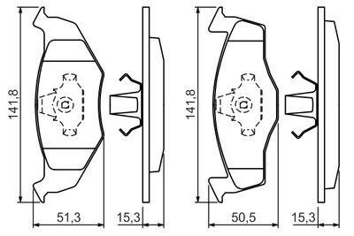 Brake Pad Set, disc brake 0 986 424 449