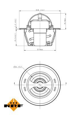 Thermostat, coolant 725151