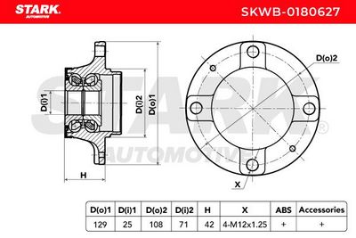 комплект колесен лагер STARK SKWB-0180627