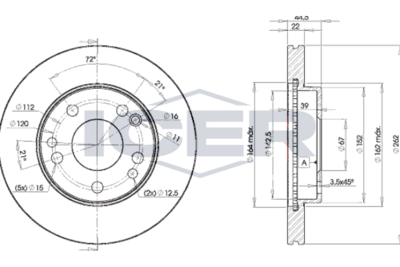спирачен диск ICER 78BD7560-2
