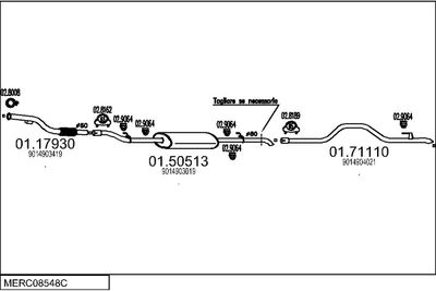 SISTEM DE ESAPAMENT MTS MERC08548C014844