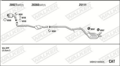 Изпускателна система WALKER MBK016992A