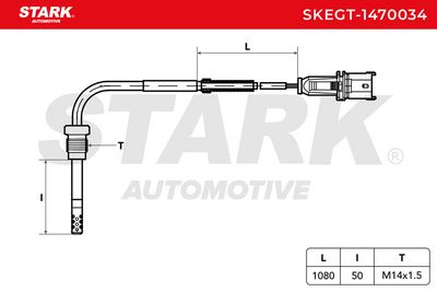 датчик, температура на изгорелите газове STARK SKEGT-1470034
