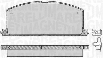 Комплект тормозных колодок, дисковый тормоз MAGNETI MARELLI 363916060405 для TOYOTA SPRINTER
