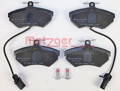 BREMSBELAGSATZ SCHEIBENBREMSE METZGER AUTOTEILE 1170082 1