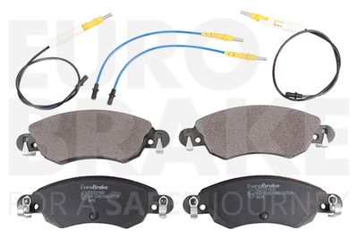 Комплект тормозных колодок, дисковый тормоз EUROBRAKE 5502221943 для CITROËN C5