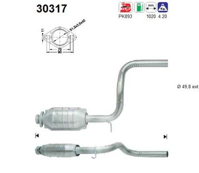 Katalizator AS 30317