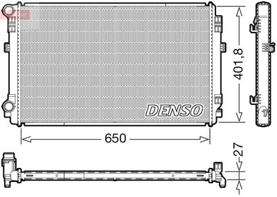 Радиатор, охлаждение двигателя DENSO DRM32048 для SKODA KAROQ