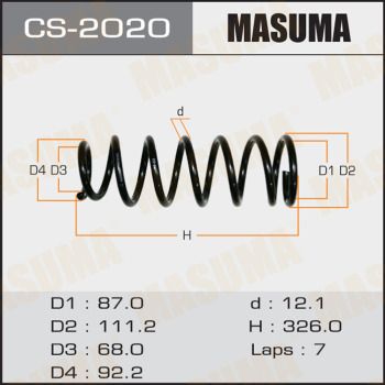 Пружина ходовой части MASUMA CS-2020 для NISSAN CEFIRO