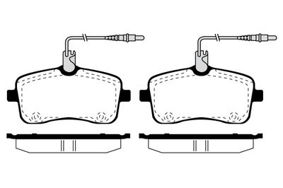 RAICAM RA.0839.0 Тормозные колодки и сигнализаторы для PEUGEOT 407 (6D_) 2.0 HDi 135 (6DRHRH, 6DRHRE, 6DRHRG, 6DRHRJ)