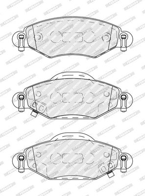 BREMSBELAGSATZ SCHEIBENBREMSE FERODO FDB1513 1