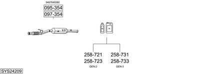 Układ wydechowy BOSAL SYS24209